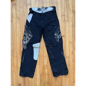 Fox Racing Dirt Bike Motocross Shortcut Pants / Shorts Black Skull Graphic Sz 36
